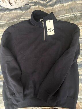 Zara Quarter-Zip Sweatshirt - New w/TAG